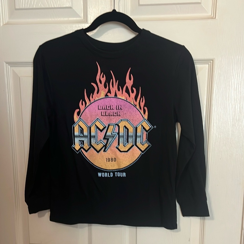 Boys Black AC/DC World Tour Long Sleeve Shirt